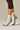Double Stripe Crew Grip Sock - Grey