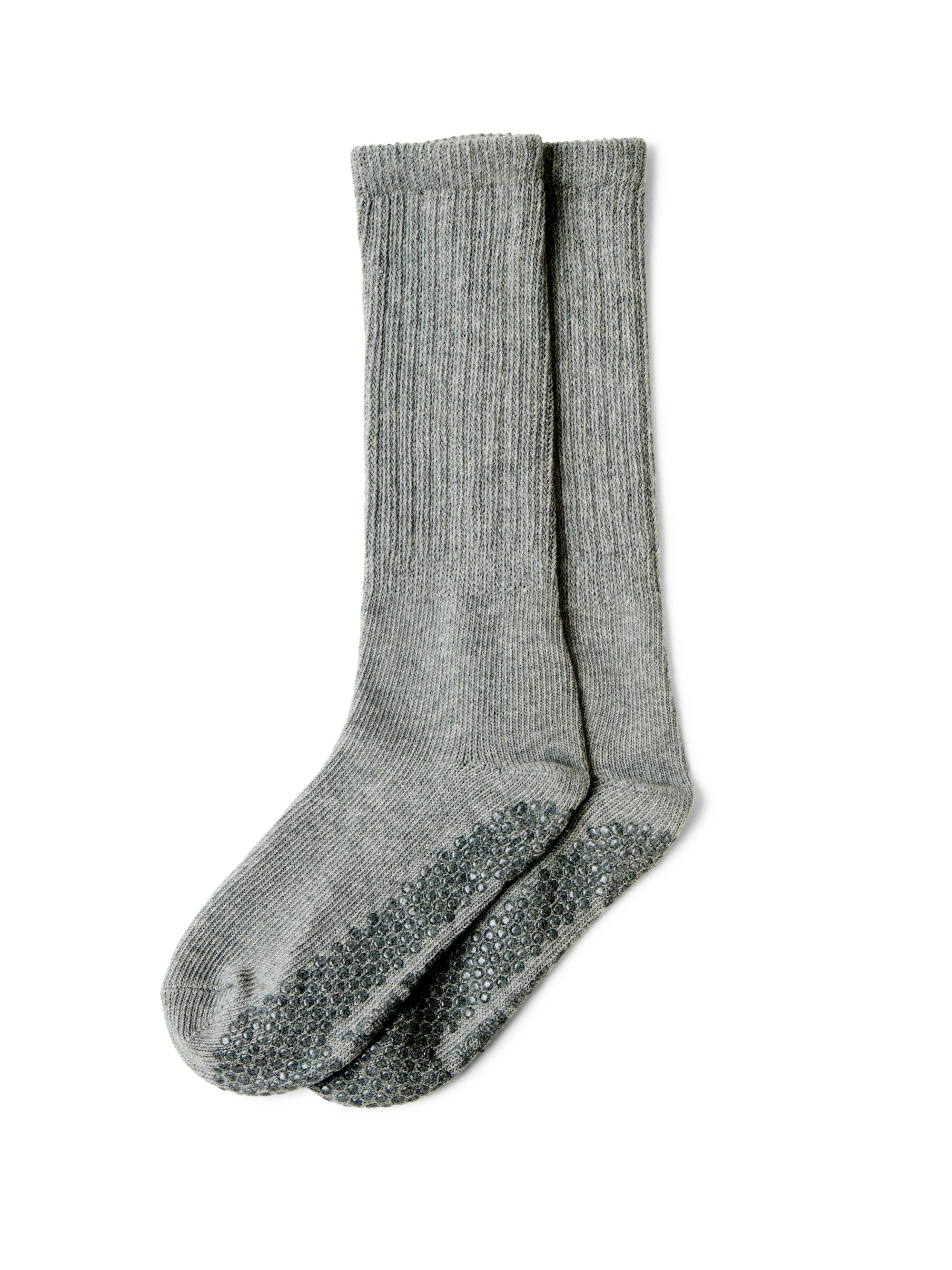 Diana Scrunch Pilates Grip Sock - Grey