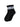 Retro Crew Pilates Grip Sock - Black