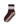 Retro Crew Pilates Grip Sock - Chocolate Brown
