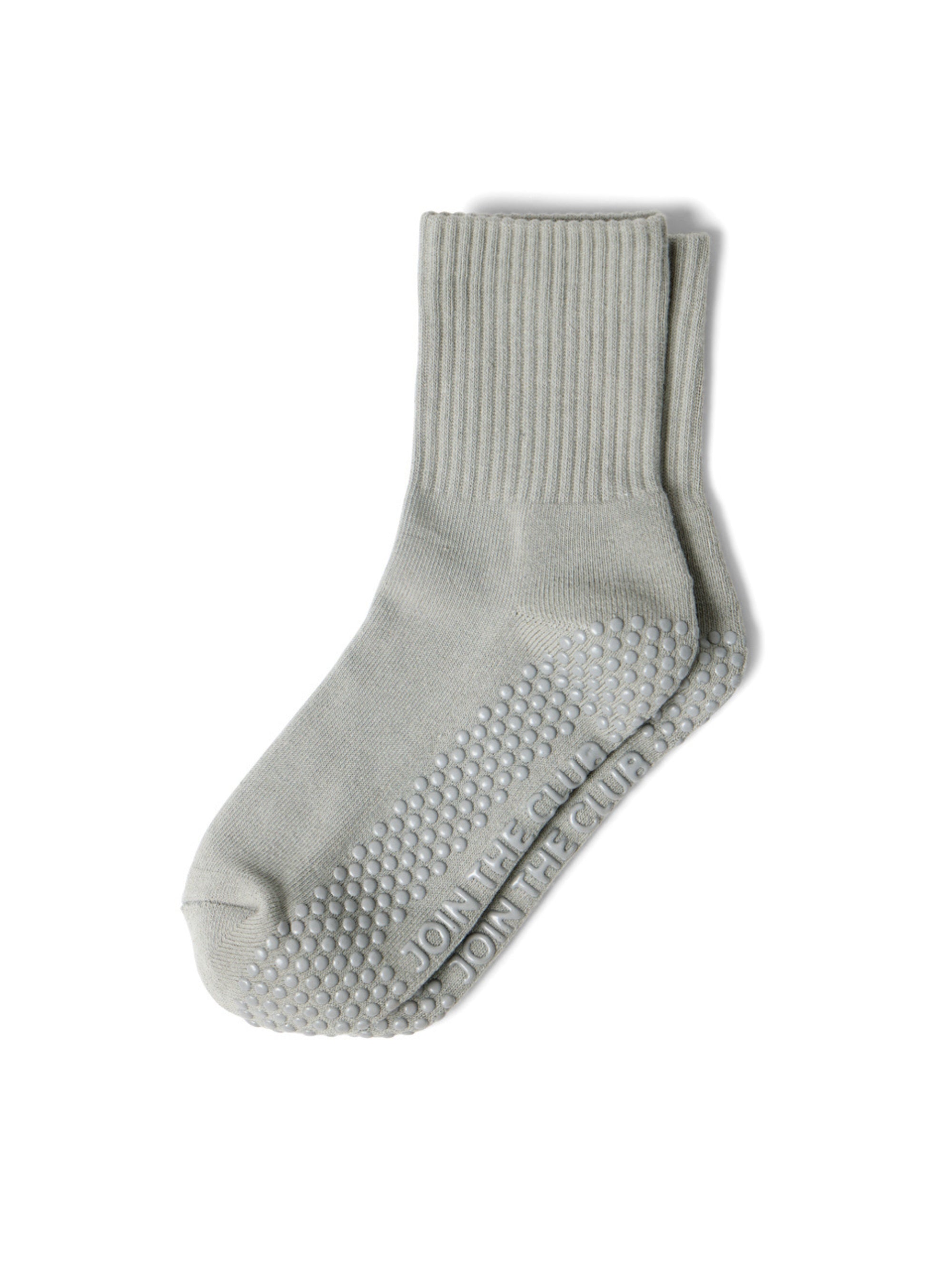 Essential Crew Pilates Grip Sock - Grey